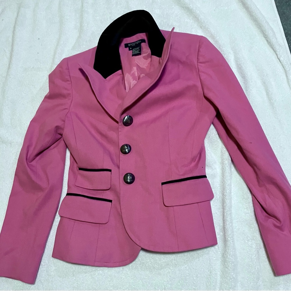 Etcetera Pink and Black Formal Blazer
